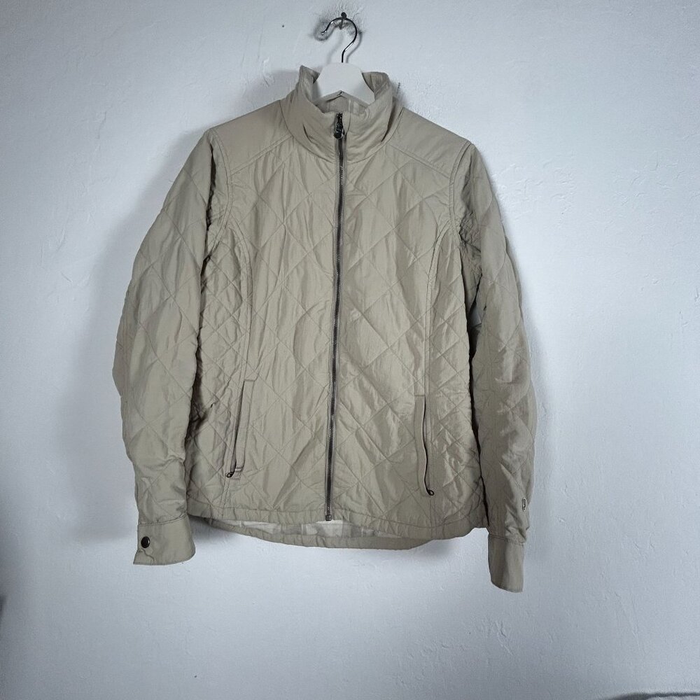 Kühl ProJekt Women’s Quilted Outdoor Jacket Small Beige Lightweight Full-Zip